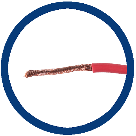 Cablu electric MYF (H05V-K) 6 mmp, izolatie PVC, rosu