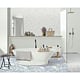 Faianta baie / bucatarie Cesarom Trendy, rectificata, crem, mat, aspect de beton, 60 x 30 cm