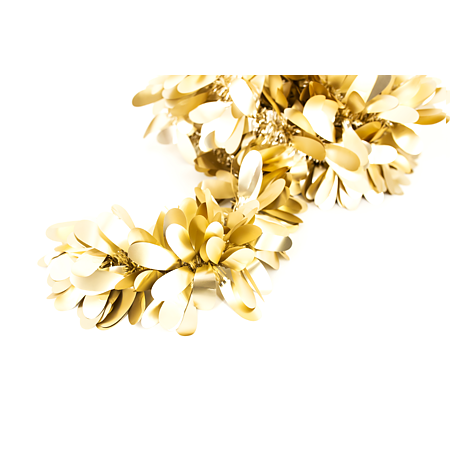 Beteala Craciun satinata lux, auriu, 200 cm