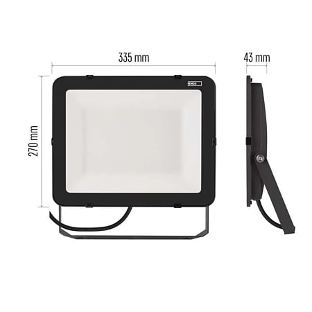 Proiector LED EMOS Profi 150W, 16.500 lm, 4000K, IP65, aluminiu, 33.5x27x4.3 cm