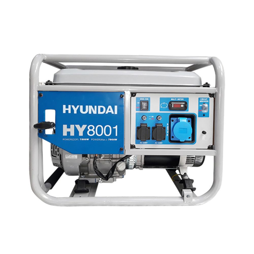 Generator curent electric monofazic Hyundai HY8001, 7.5 kW, 2 x 230 V, capacitate rezervor 25 l 230