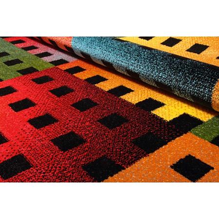 Covor modern Kolibri, 100% polipropilena friese, model curcubeu, 120 x 170 cm