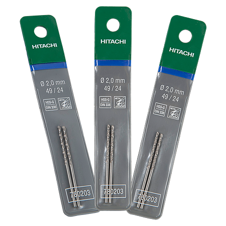 Burghiu Hikoki HSS-G, mandrina standard, pentru metal, 2 mm