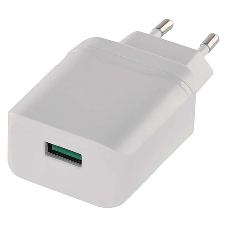 Adaptor USB universal Emos Quick, 1 USB, 3A, 18 W, alb