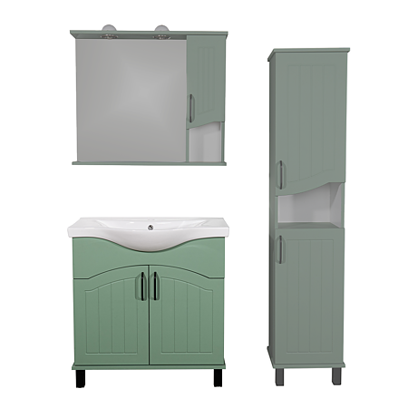 Baza cu lavoar Sanitop Zelena, MDF/PAL, verde, 70 x 46 x 78 cm