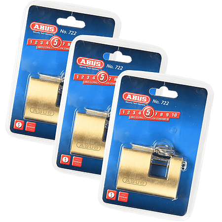 Lacat din alama, Abus 722, l 70mm, 2 chei
