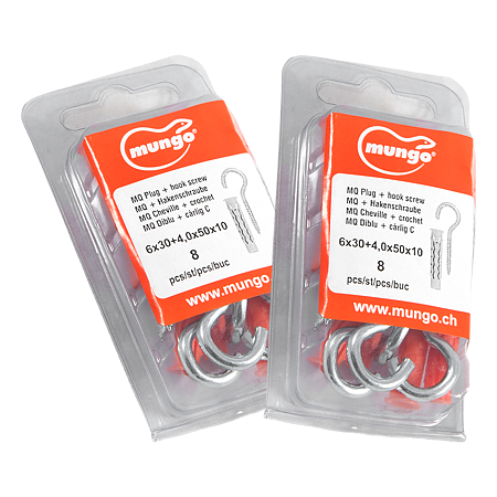 Diblu MQ, 6 x 30 mm, cu carlig tip C, 4 x 50 mm, 8 BUC