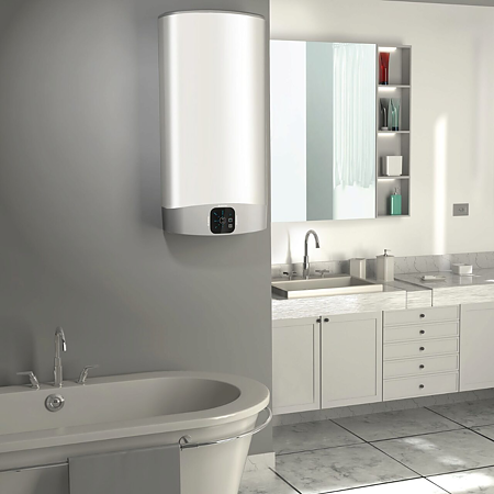 Boiler electric 100 l Ariston Velis EVO, 1500 W, vertical, fara serpentine, 2 rezervoare, alb, 32.2 kg, 1251 x 506 x 275 mm