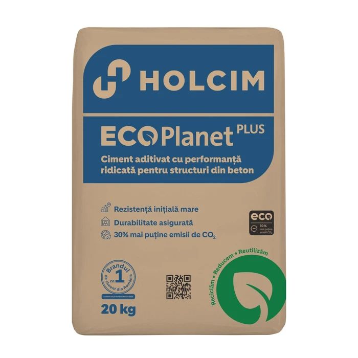 Ciment Holcim ECOPlanet, 20 kg Ciment