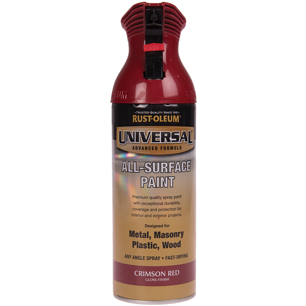 Vopsea spray universala Rust-Oleum, rosu crimson, lucios, interior/exterior, 400 ml 400