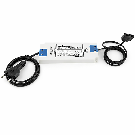 Set transformator cu cabluri si 3 conectori, 60 W