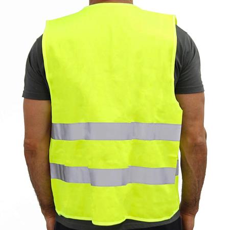 Vesta reflectorizanta, poliester, galben-neon, marimea 3 XL