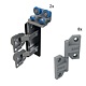 Sistem de glisare Falcon 01 SDS 9700, pentru 2 usi pliabile, incarcare 50 kg