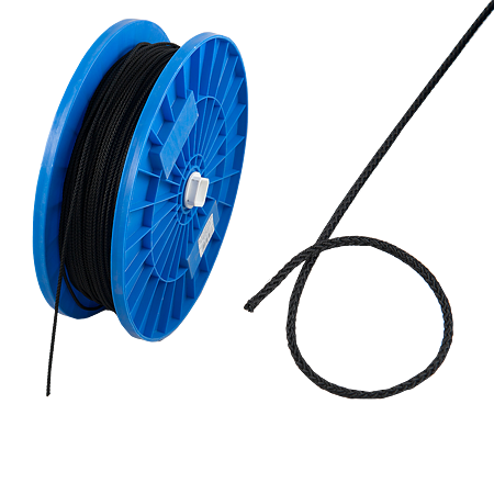 Franghie din polipropilena, neagra, 3 mm Franghie din polipropilena, neagra, 3 mm