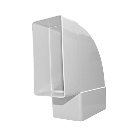 Cot conector plan orizontal ABS, Dospel 007-0225, alb, rectangular, D/KPO 110x55 mm