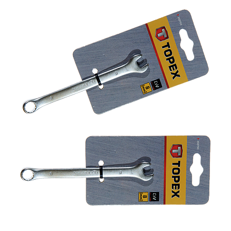 Cheie combinata fixa-inelara, Topex, 8 mm, 120 mm