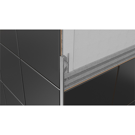 Profil de terminatie gresie/faianta SET S51 BLK, aluminiu, negru, 10 mm x 2,5 m