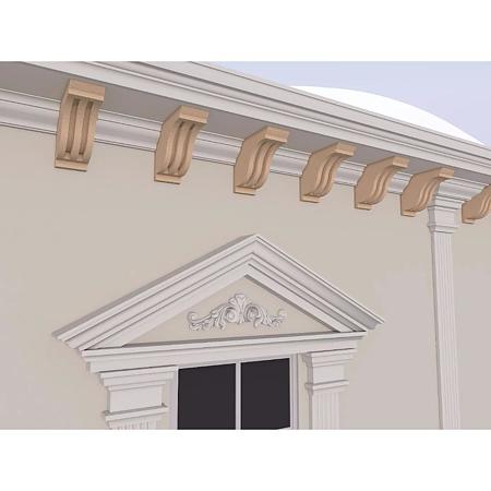 Consola decorativa FPC07, polistiren EPS100 + mortar, 135 x 170 x 130 mm
