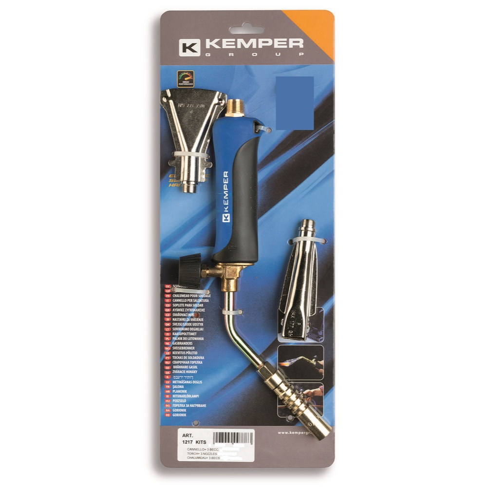 Lampa gaz pentru lipit Kemper, cu 2 accesorii incluse