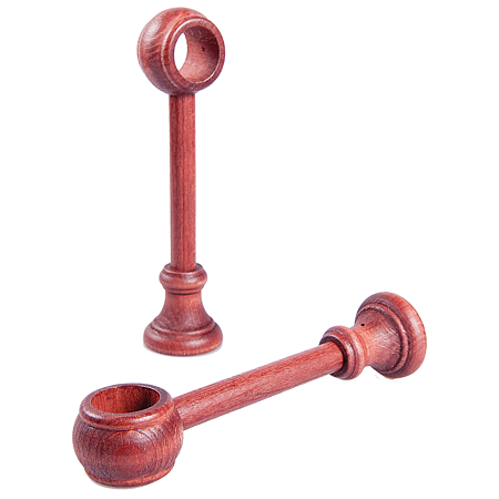 Console galerie din lemn, mahon, 28 mm, 2 buc Console galerie din lemn, mahon, 28 mm, 2 buc