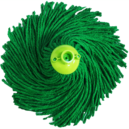 Rezerva mop bumbac Plastina, verde, 250 g