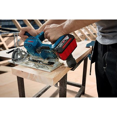 Fierastrau circular electric Bosch GKS 185-Li, inclinare 0-90°, 18 V, 5000 rpm