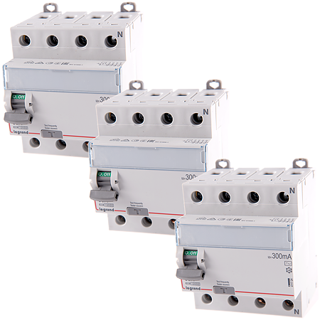 Intrerupator diferential RX3 Legrand 402072, 4P, 63A, 300mA