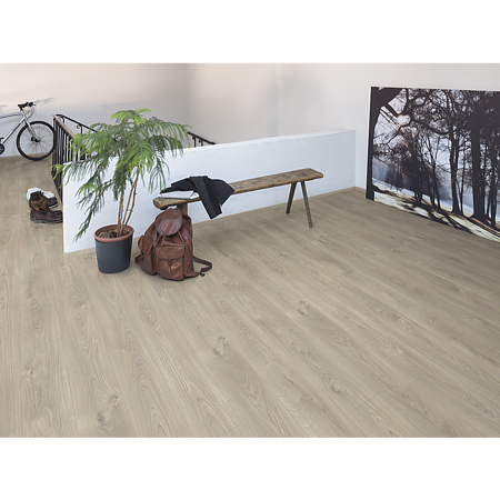 Parchet laminat 10 mm Egger EHL116, nuanta deschisa, stejar argintiu simplu, clasa de trafic 32, click, 1292 x 193 mm
