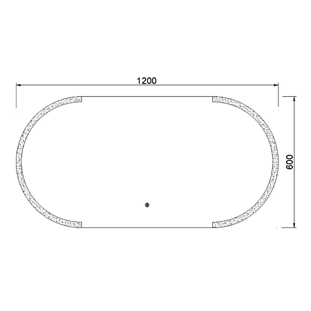 Oglinda baie Savini Due SPR222, iluminare LED, buton touch, 60 x 120 cm
