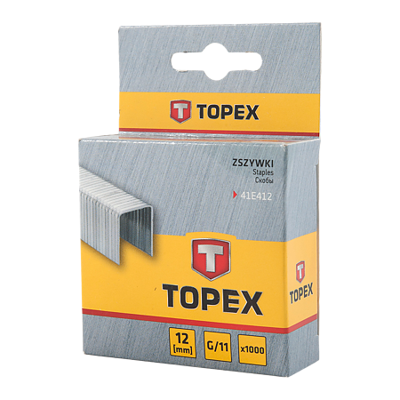 Capse Topex, pentru tapiterie, de tip G, 12 mm, 1000 buc