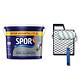 Vopsea superlavabila interior Spor, cu Ioni de Argint, alb, 17.5 l + trafalet si gratar