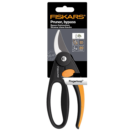 Foarfeca de gradinarit cu garda de protectie Fiskars P44, maner ergonomic, 201 mm, negru oranj Foarfeca de gradinarit cu garda de protectie Fiskars P44, maner ergonomic, 201 mm, negru oranj