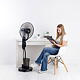 Ventilator nebulizare cu picior Taurus Airbrum 2500, 75 W, 3 trepte, rezervor 2.5 l, negru, H 126 cm