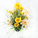 Aranjament decorativ flori artificiale, multicolor, 70 cm