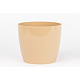 Masca ghiveci Harplast Silvia, plastic, cappucino, diametru 13 cm, 12.6 cm