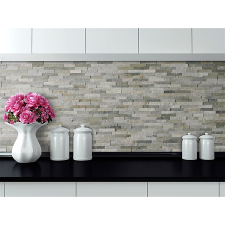 Piatra decorativa naturala Natimur exterior, multi bej, 40 x 10 cm
