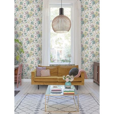 Tapet vinil Grandeco Sarafina, SN3005, multicolor, model floral, 10 x 0.53 m