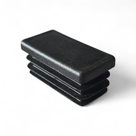 Capac stalp gard, PVC, negru, 40 x 20 mm