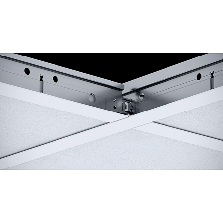 Profil compartimentare Knauf, otel galvanizat, alb, 1200 x 24 x 33 mm