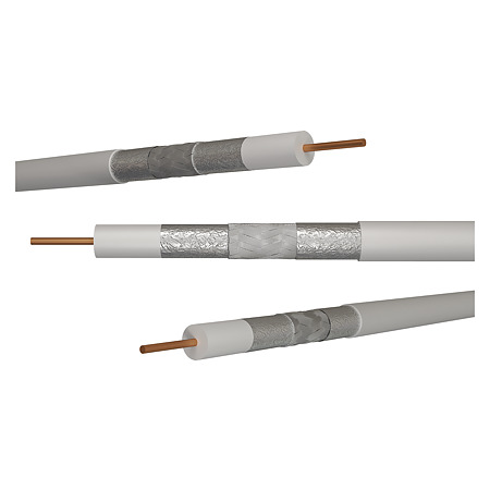 Cablu coaxial Emos CB113 LSZH, 1 conductor, diametru 1.13 mm, alb, 250 m Cablu coaxial Emos CB113 LSZH, 1 conductor, diametru 1.13 mm, alb, 250 m