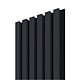 Panou decorativ Linea Acustic, 6 lamele, MDF, bleumarin/negru, interior, 265 x 24.5 x 2.2 cm