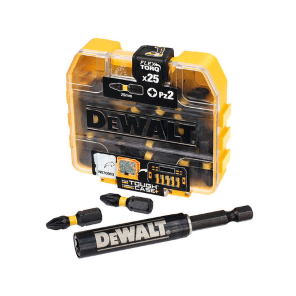 Set biti DeWalt DT70564T-QZ Extreme Flextorq, cu ghidaj, 25 piese