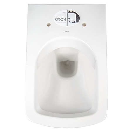 Vas WC suspendat dreptunghiular Kolo Nova Pro, ceramica, evacuare laterala, alb