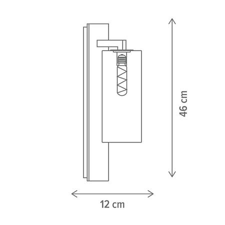 Aplica Klausen Jarvis, KL133008, 1xE27, cafeniu