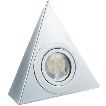 Spot piramidal cu switch aluminiu lumina calda