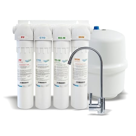 Statie osmoza inversa Valrom Quick AquaPur cu mineralizare, 4 stadii