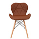 Scaun bucatarie / living Eliza, tapitat, piele ecologica, cadru de lemn, maro, max. 110 Kg., 73 x 47 cm Scaun bucatarie / living Eliza, tapitat, piele ecologica, cadru de lemn, maro, max. 110 Kg., 73 x 47 cm