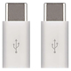 Set adaptoare USB micro B/mama - USB C/tata Emos, alb, 2 bucati