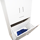 Dulap baie Badenmob Seria 021, cos rufe integrat, 3 usi, PAL, alb, 64 x 37 x 170 cm