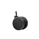 Set 5 roti Kronsit pentru scaun birou, cu pivot, plastic, negru, 60 mm diametru Set 5 roti Kronsit pentru scaun birou, cu pivot, plastic, negru, 60 mm diametru